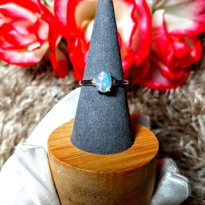 Sterling Silver Opal Ring